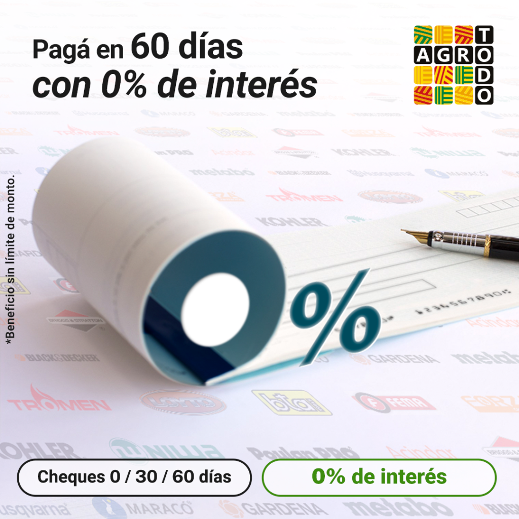 AgroTodo – Cheques a 60 días con 0% de interés