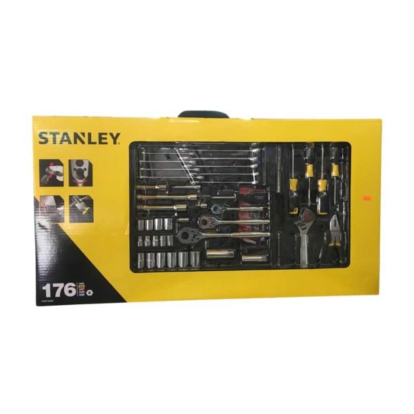 Juego de tubos Stanley 176 piezas 3/8" 1/2" 1/4"
