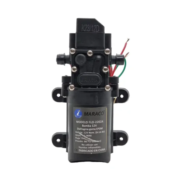 Bomba 12V 4.0L/min 80PSI con switch Maracó