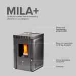 Calefactor a pellet Bosca Mila+ 5.000 Kcal/h - Imagen 6