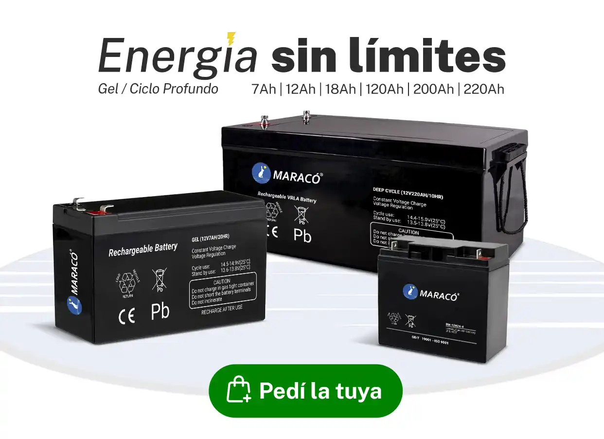 Slider móvil baterías maracó