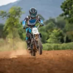Moto eléctrica CFMoto Dirt Bike CX-5E azul - Imagen 7