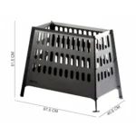 Brasero Fogonero de acero Bosca 600L armable - Imagen 2