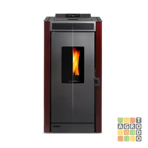 08619 Calefactor a pellet Bosca Black Vision Burdeo 9,1 kW - Imagen 1