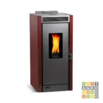 Calefactor a pellet Bosca Black Vision Burdeo 9,1 kW - Imagen 2