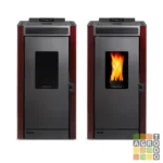 Calefactor a pellet Bosca Black Vision Burdeo 9,1 kW - Imagen 7