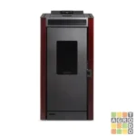 Calefactor a pellet Bosca Black Vision Burdeo 9,1 kW - Imagen 9