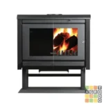 Calefactor a Leña Bosca Gold 800 Black Vision Charcoal 11000 calorías