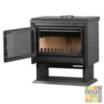 Calefactor a Leña Bosca Gold 800 Black Vision Charcoal 11000 calorías - Imagen 2
