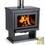Calefactor a leña Bosca Gold 800 Charcoal 11000 calorías - Imagen 3