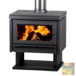 Calefactor a leña Bosca Gold Wide Charcoal 8600 calorías - Imagen 2