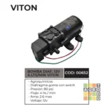 Bomba de agua 12V apta agroquímicos 80 PSI Maracó - Imagen 2