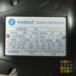Bomba centrífuga 220V 750W 1.0HP 140 lts x min Maracó - Imagen 6
