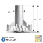 Carcasa de Torreta Compatible Maracó Poulan/Husqvarna 3 Puntas - Imagen 4