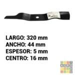 Cuchilla de cortadora eléctrica Dibra 32 cm - Imagen 2