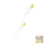 Varilla de hierro blanca 10 mm 2 rulos aisladores