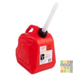Bidón homologado con pico vertedor 10 litros rojo