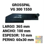 Cuchilla para desmalezadora Grosspal VG 300 1550 - Imagen 3