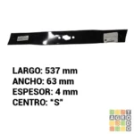 Cuchilla tractor cortacésped 21" Cub Cadet 42" Centro S - Imagen 2