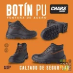 Borcegos de seguridad Chars Brian cuero con punta de acero - Imagen 7