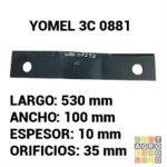 Cuchilla para desmalezadora Yomel 3 cuerpos 881 - Imagen 3