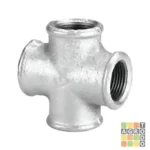 Cruz roscada galvanizada 1"