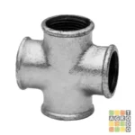 Cruz rosca hembra galvanizada 1.25" 32mm