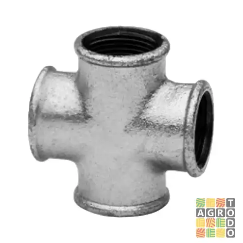 03827 Cruz rosca hembra galvanizada 1.25" 32mm - Imagen 1