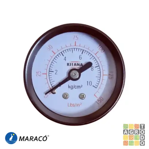 03510_ Manómetro para Compresor de Aire 50 Litros 0-170 PSI 41 mm - Imagen 1
